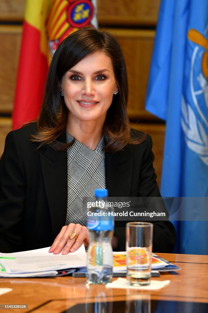 Queen Letizia Of Spain Attends World Health Assembly