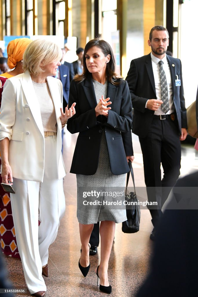 Queen Letizia Of Spain Attends World Health Assembly