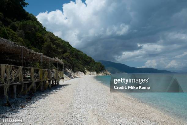 Gidaki beach near Vathy, Ithaca, Greece. Ithaca, Ithaki or Ithaka is a Greek island located in the Ionian Sea to the west of continental Greece....