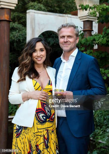 Myleene Klass and Simon Motson attend the Wedgwood 260th Anniversary Party during the Chelsea Flower Show at The Royal Hospital Chelsea on May 21,...