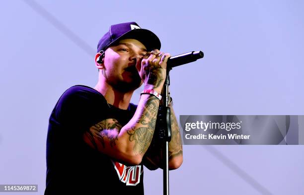 Kane Brown performs onstage during the 2019 Stagecoach Festival at Empire Polo Field on April 26, 2019 in Indio, California.