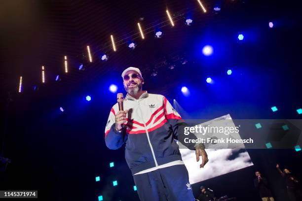German rapper Sido performs live on stage during the Global Citizen Live at the Tempodrom on May 21, 2019 in Berlin, Germany.