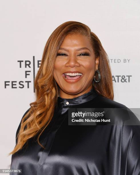 Queen Latifah attends Tribeca Talks and the Premiere of The Queen Collective Shorts - 2019 Tribeca Film Festival at Spring Studio on April 26, 2019...