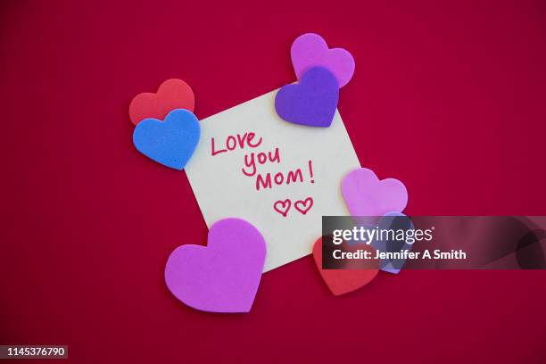 love you mom! - i love you card stock pictures, royalty-free photos & images