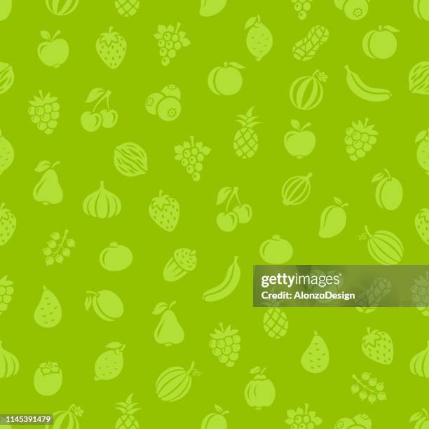 fruits. seamless pattern - blueberry stock illustrations