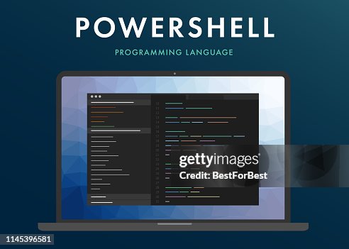 Pro Powershell Cartoon Powershell Programming Language High-Res Vector Graphic - Getty Images