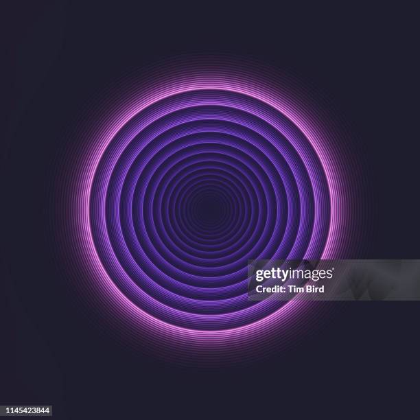 digitally generated fractal - concéntrico fotografías e imágenes de stock