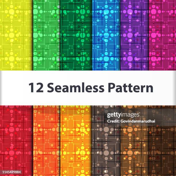 set of geometric patterns collection - flamingo pattern stock illustrations
