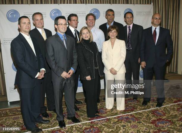 Back row, L to R, Jordan Levin, Partner Generate, Jack Abernethy, CEO, Fox Television Stations, INC., Kevin Reilly, Presidnet, NBC Entertainment,...