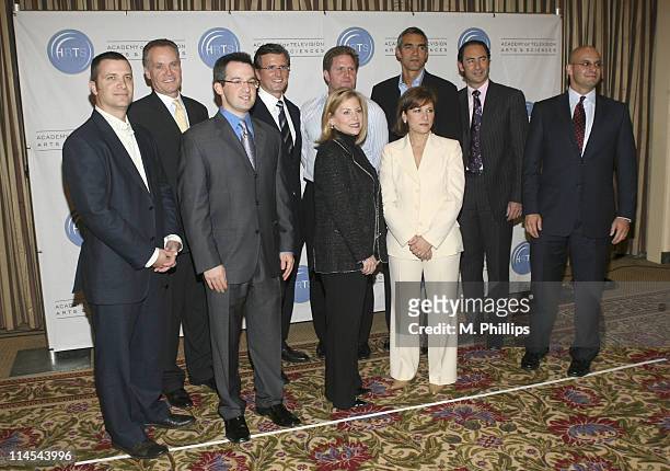 Back row, L to R, Jordan Levin, Partner Generate, Jack Abernethy, CEO, Fox Television Stations, INC., Kevin Reilly, Presidnet, NBC Entertainment,...