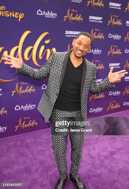 Will Smith attends the World Premiere of Disneys "Aladdin" at the El Capitan Theater in Hollywood CA on May 21 in the culmination of the films...