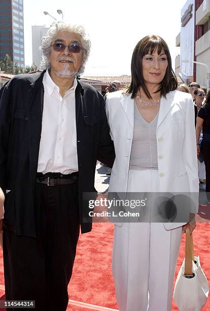 Anjelica Huston and Robert Graham during "Daddy Day Care" Premiere Benefiting the Fulfillment Fund at Mann National - Westwood in Westwood,...