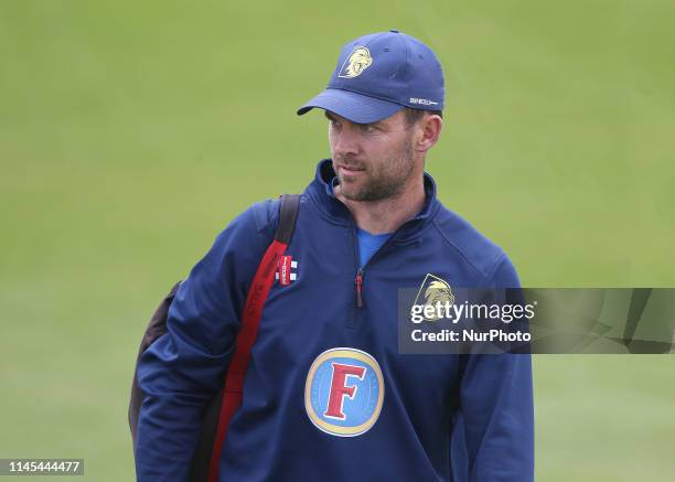 Durham Head Coach James Franklin during the Specsavers County Championship match between Durham County Cricket Club and Gloucestershire County...