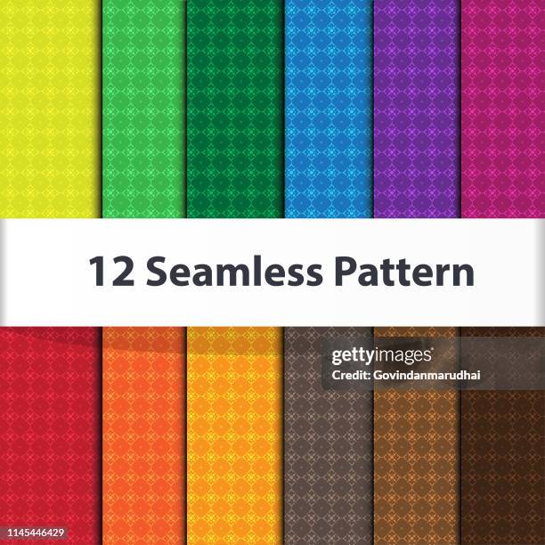 set of geometric patterns collection - flamingo pattern stock illustrations
