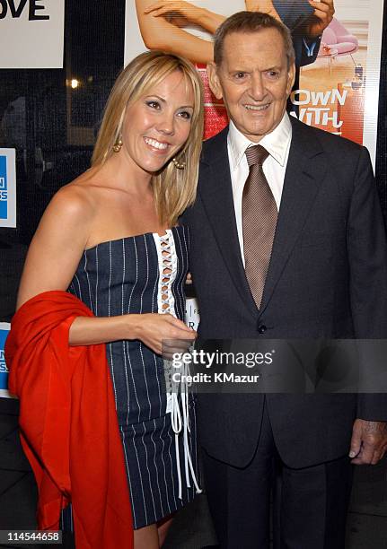 Heather Harlan and Tony Randall during 2003 Tribeca Film Festival - "Down With Love" World Premiere at Tribeca Performing Arts Center, 199 Chambers...