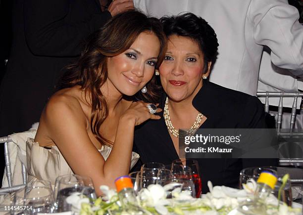 Jennifer Lopez and Guadalupe Lopez during The 10th Annual ACE Awards - Inside at Cipriani in New York City, New York, United States.