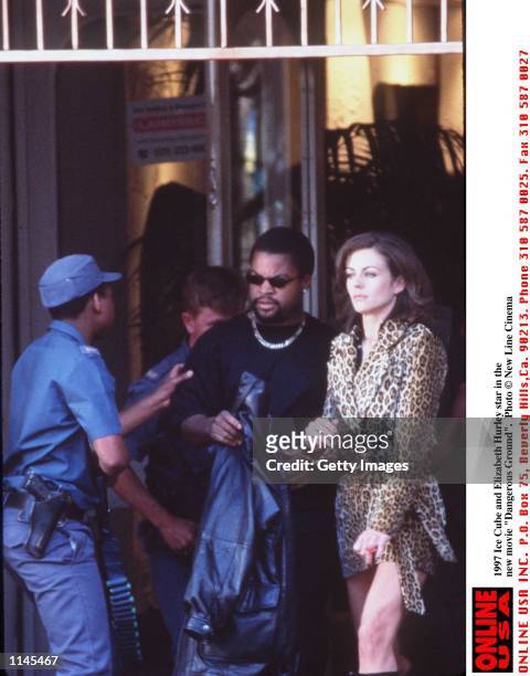 Ice Cube and Elizabeth Hurley star in the new movie "Dangerous Ground".