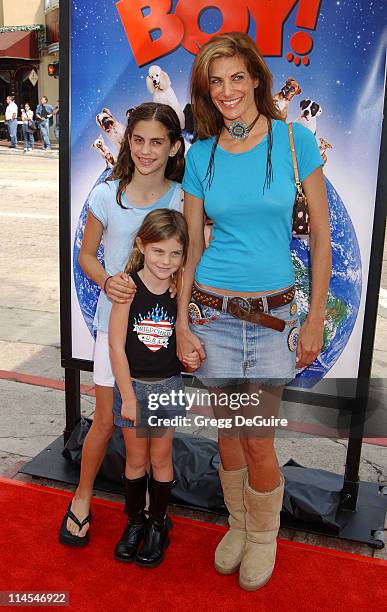 Hilary Shepard & children Cassidy & Scarlett during "Good Boy!" Premiere at Mann Village Theatre in Westwood, California, United States.