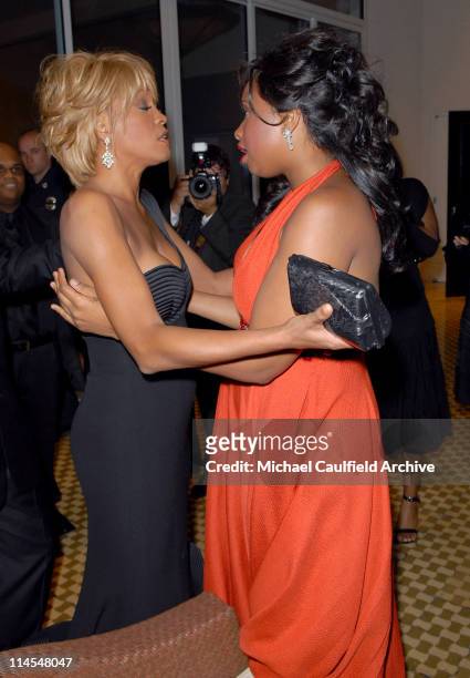 Whitney Houston and Jennifer Hudson during Mercedes-Benz Presents the 17th Carousel of Hope Ball - Red Carpet at Beverly Hills Hilton in Beverly...