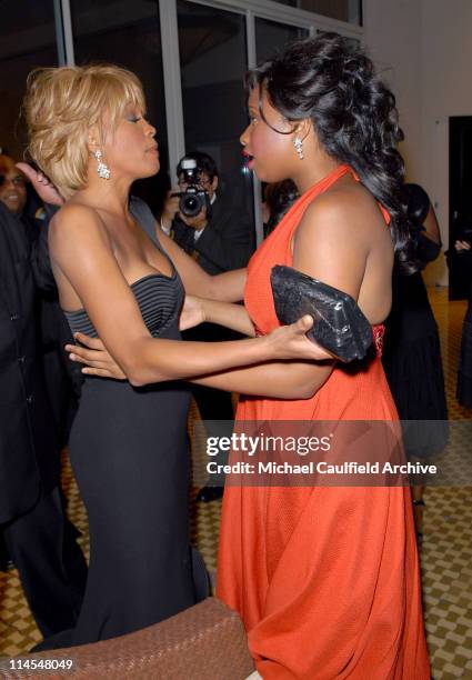 Whitney Houston and Jennifer Hudson during Mercedes-Benz Presents the 17th Carousel of Hope Ball - Red Carpet at Beverly Hills Hilton in Beverly...