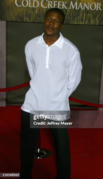 Edwin Hodge during "Cold Creek Manor" Premiere at El Capitan Theatre in Hollywood, California, United States.