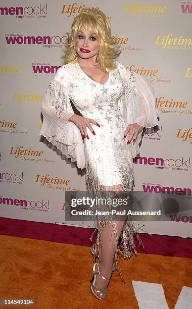 Dolly Parton during The 4th Annual Women Rock! Songs From The Movies - Arrivals at Kodak Theater in Hollywood, California, United States.