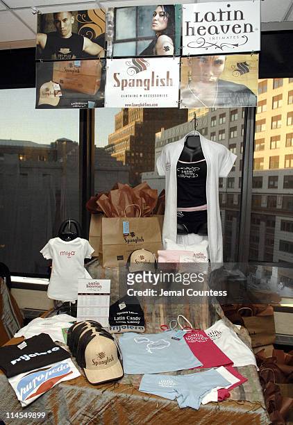 The "Spanglish" Gift Station during 7th Annual Latin GRAMMY Awards Backstage Lounge by Distinctive Assets - Day 1 at Madison Square Garden in New...