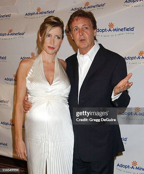 Heather Mills McCartney & Sir Paul McCartney during The 3rd Annual Adopt-A-Minefield Benefit Gala at Beverly Hilton Hotel in Beverly Hills,...