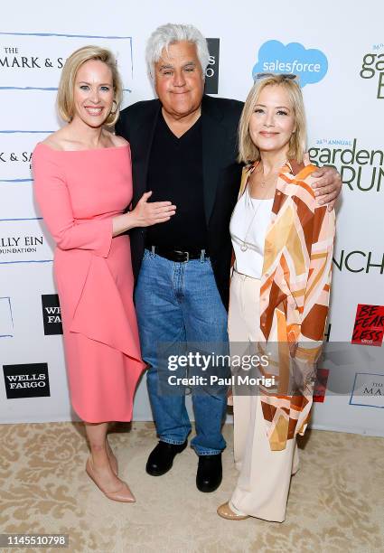 Megan Murphy, Jay Leno and Hilary Rosen attend the 26th Annual White House Correspondents' Weekend Garden Brunch at the Beall-Washington House on...