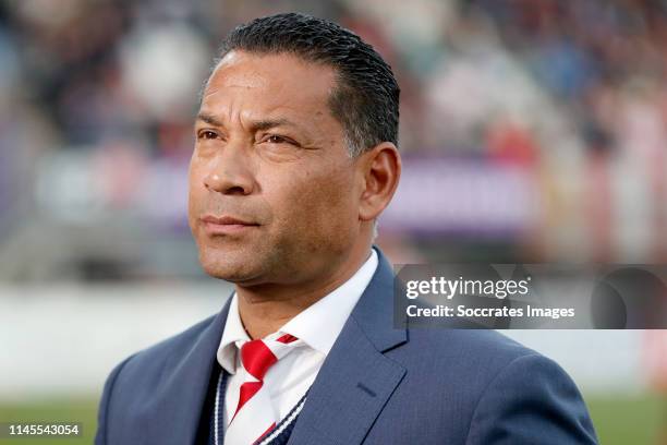 Coach Henk Fraser of Sparta Rotterdam during the Dutch Keuken Kampioen Divisie match between Sparta v TOP Oss at the Sparta Stadium Het Kasteel on...