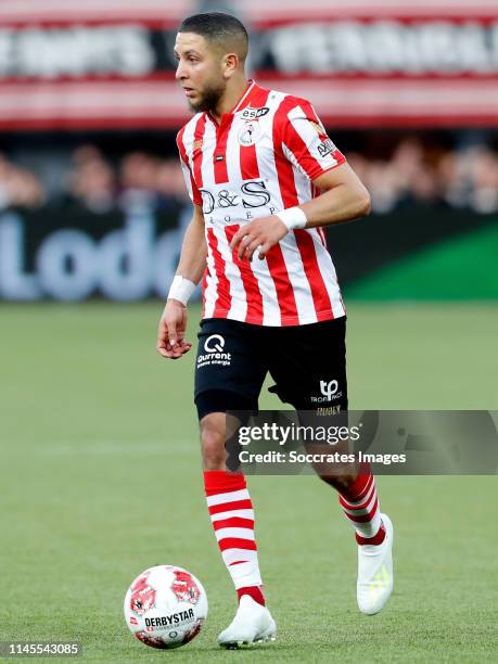 Mohamed Rayhi of Sparta Rotterdam during the Dutch Keuken Kampioen Divisie match between Sparta v TOP Oss at the Sparta Stadium Het Kasteel on May...