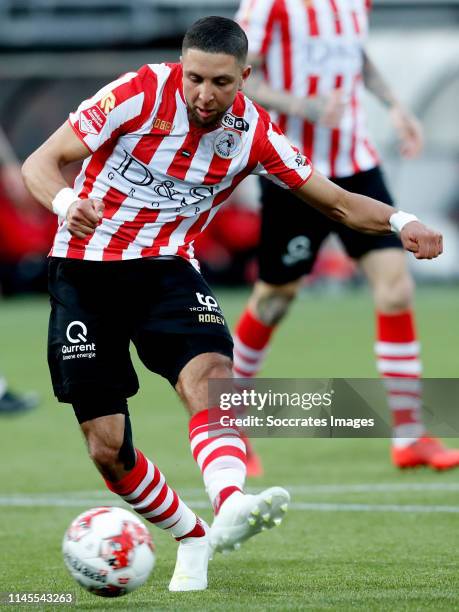 Mohamed Rayhi of Sparta Rotterdam during the Dutch Keuken Kampioen Divisie match between Sparta v TOP Oss at the Sparta Stadium Het Kasteel on May...