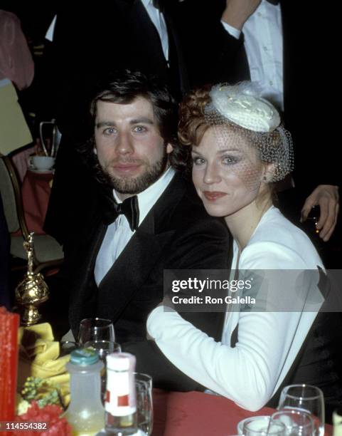 John Travolta and Marilu Henner during 36th Annual Golden Globe Awards at Beverly Hilton Hotel in Beverly Hills, California, United States.