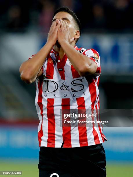 Abdou Harroui of Sparta Rotterdam during the Dutch Keuken Kampioen Divisie match between Sparta v TOP Oss at the Sparta Stadium Het Kasteel on May...