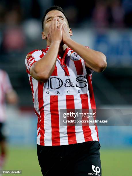 Abdou Harroui of Sparta Rotterdam during the Dutch Keuken Kampioen Divisie match between Sparta v TOP Oss at the Sparta Stadium Het Kasteel on May...