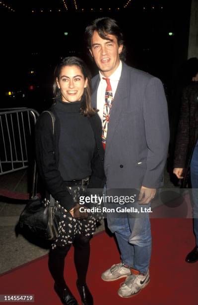 Roxanne Zahl and Matthew Perry during Premiere of "Class Action" in Los Angeles at Plitt Theater in Century City, California, United States.