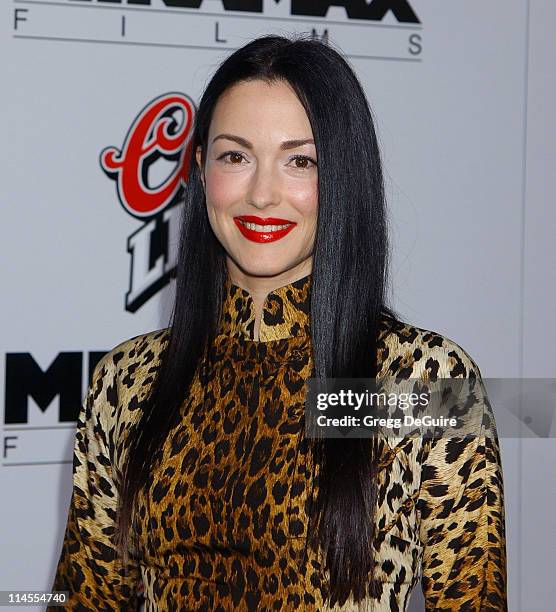 Julie Dreyfus during "Kill Bill Vol. 1" Premiere - Arrivals at Grauman's Chinese Theatre in Hollywood, California, United States.