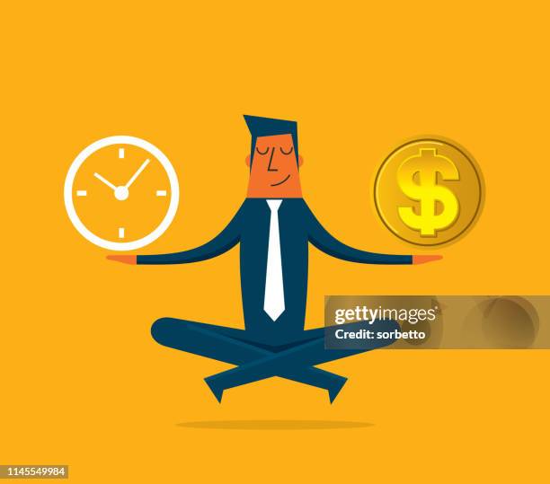 businessman - time is money - time is money stock illustrations