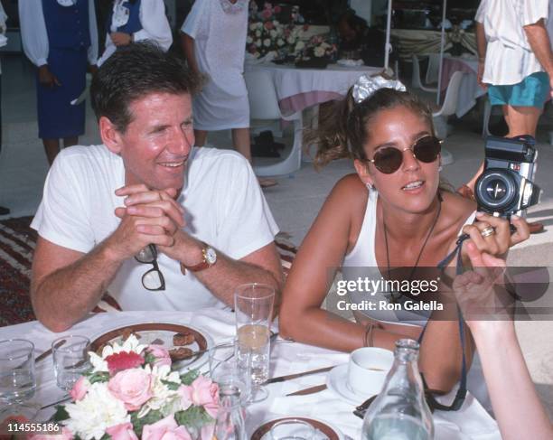 Calvin Klein and Kelly Klein during Malcolm Forbes' 70th Birthday Party, 1989 at Tangier Country Club in Tangier, Morocco, Morocco.