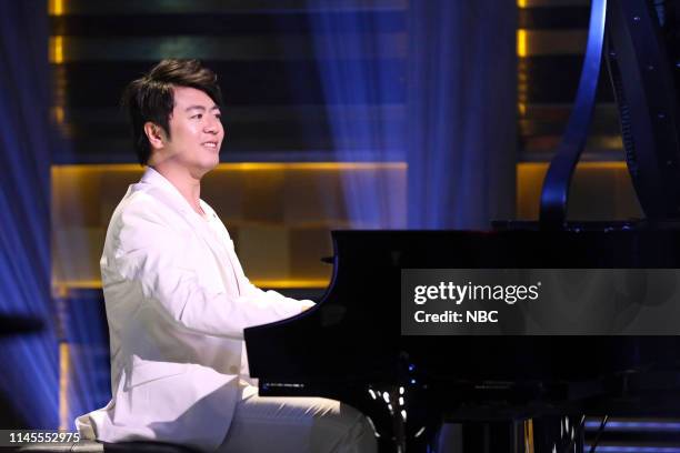 Episode 1074 -- Pictured: Musical guest Lang Lang performs on May 22, 2019 --