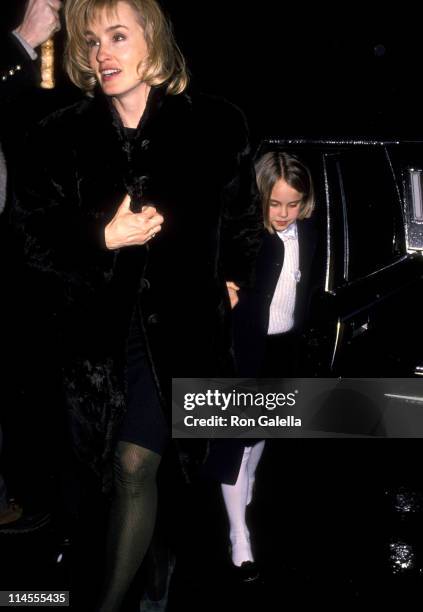 Jessica Lange and Daughter Alexandra Baryshnikov during "Men Don't Leave" Screening Party - January 29, 1990 at Regency Hotel in New York City, New...