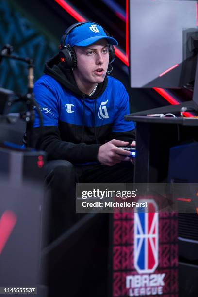 Sherm of Mavs Gaming plays against Bucks Gaming during Week 6 of the NBA 2K League regular season on May 22, 2019 at the NBA 2K Studio in Long Island...