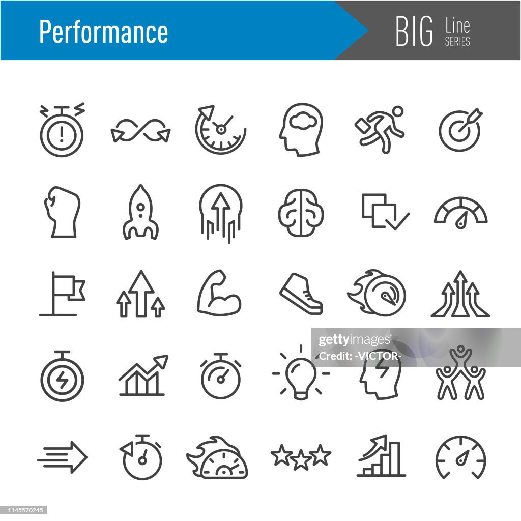 Performance Icons-Big Line Series