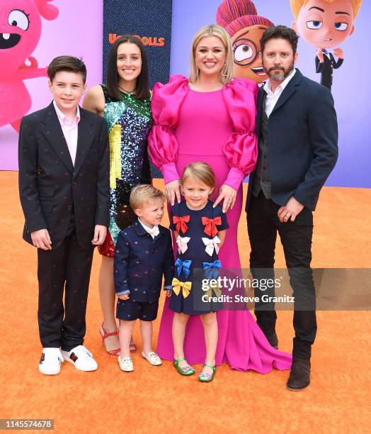 Seth Blackstock, Remington Alexander Blackstock, Savannah Blackstock, Kelly Clarkson, River Rose Blackstock, and Brandon Blackstock arrives at the...