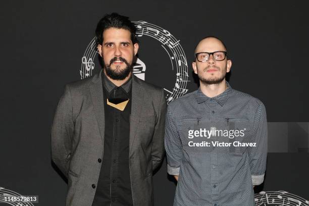 Vinilo Versus attend the Latin Grammy Acoustic Session Mexico at Soumaya museum on May 22, 2019 in Mexico City, Mexico.