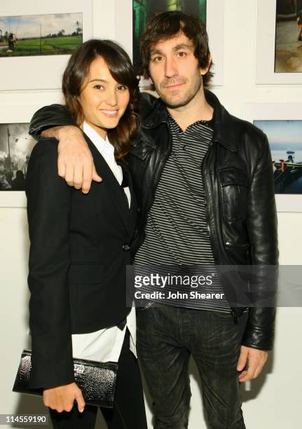Emma Heming and Brent Bolthouse during Brian Bowen Smith, Brent Bolthouse and Brandon Boyd Art and Photography Show at Quixote Studios at Quixote...