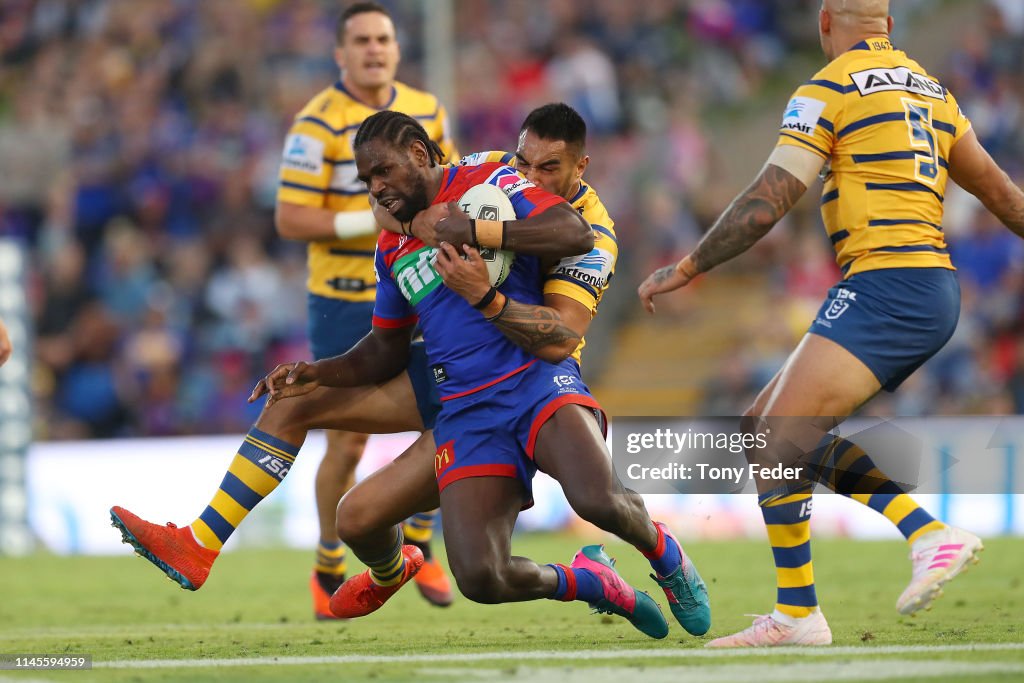 NRL Rd 7 - Knights v Eels