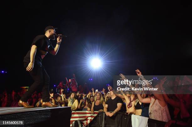 Sam Hunt performs onstage during the 2019 Stagecoach Festival at Empire Polo Field on April 27, 2019 in Indio, California.