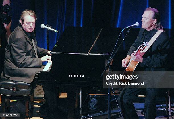 Jimmy Webb and Glen Campbell during 44th Annual ASCAP Country Music Awards - Show at Ryman Theater in Nashville, TN., United States.