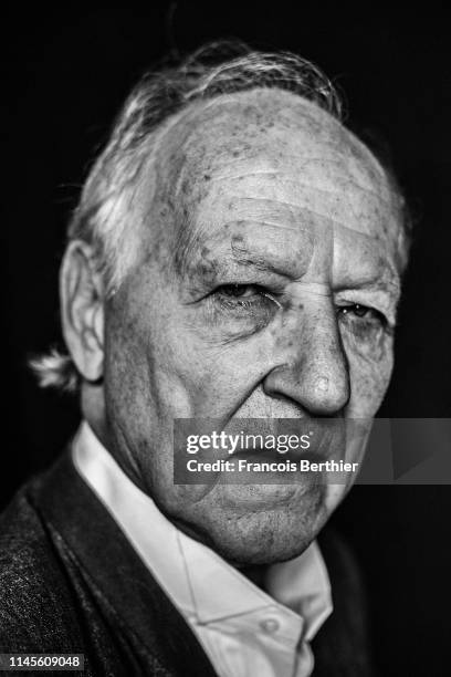 Filmmaker Werner Herzog poses for a portrait on May 19, 2019 in Cannes, France.